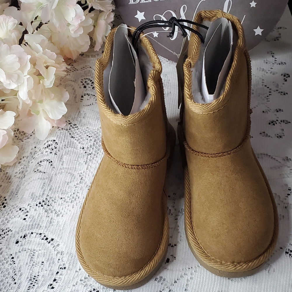 George Toddler Girls' Hug Boots - Tan sz 8